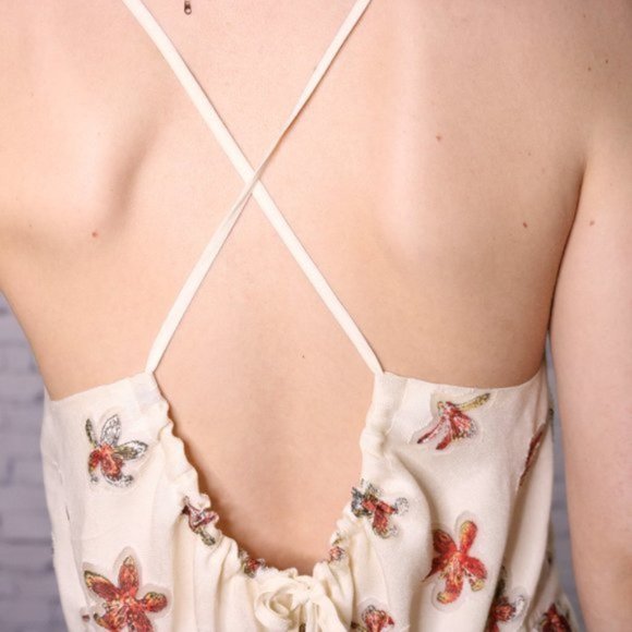 NWT BCBGeneration floral maxi open back dress c1 - Picture 6 of 9